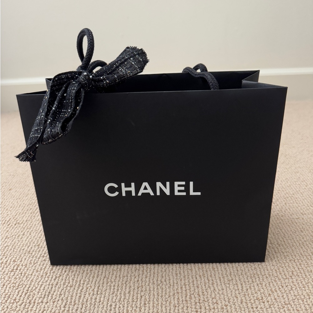 Chanel paper shopping bag